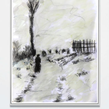 Painting titled "WINTER" by Jean Mirre, Original Artwork, Oil