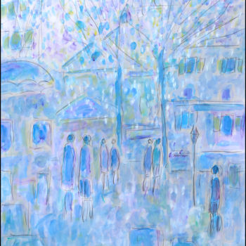 「AU PRINTEMPS」というタイトルの絵画 Jean Mirreによって, オリジナルのアートワーク, オイル