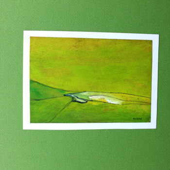 Картина под названием "THE BURREN (Ireland)" - Jean Mirre, Подлинное произведение искусства, Масло