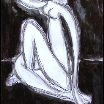 Peinture intitulée "BLACK MATISSE" par Jean Mirre, Œuvre d'art originale, Huile