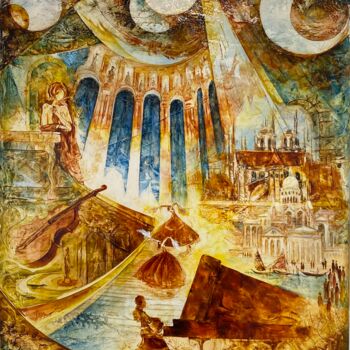 Pittura intitolato "Elixir de Jeunesse…" da Christian Jeannet, Opera d'arte originale, pigmenti