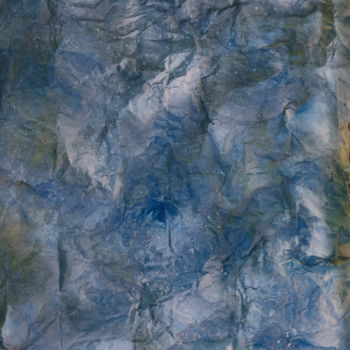 Peinture intitulée "LA SOURCE BLEUE" par Jeannette Allary, Œuvre d'art originale, Encre