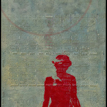 Pittura intitolato "lucy.jpg" da Jeanpaul Zak, Opera d'arte originale, Encausti