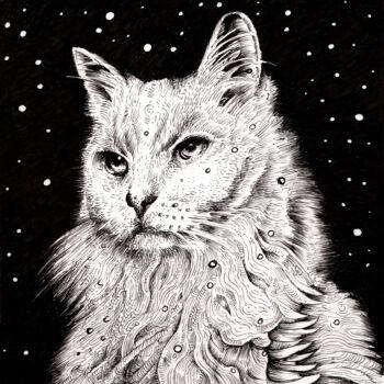 Σχέδιο με τίτλο "CAT 1" από Jeff Grimal, Αυθεντικά έργα τέχνης, Μολύβι