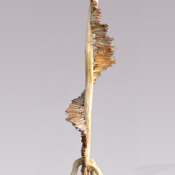 Escultura titulada "Vesse #61—Heed" por Jeff Key, Obra de arte original, Madera