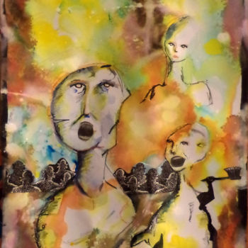 Картина под названием "' Hate leads Nowher…" - Jeff Roland, Подлинное произведение искусства, Чернила