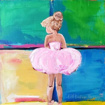 绘画 标题为“Little Ballerina” 由Jen Baum, 原创艺术品, 油