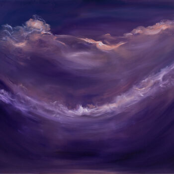 Painting titled "Deep space rhapsody" by Jennifer Baker, Original Artwork, Oil