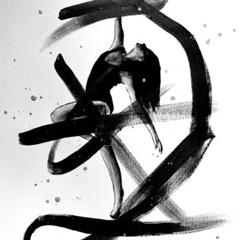 绘画 标题为“Expression corporel…” 由Jennifer Jane, 原创艺术品, 丙烯