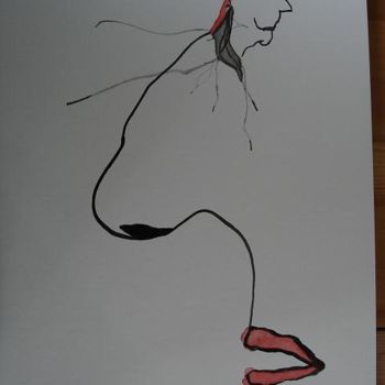 Drawing titled "avoir du nez" by Jepoy, Original Artwork