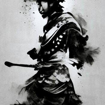 Digital Arts titled "Samurai I" by Jerhus, Original Artwork, Digital Painting