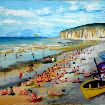 Peinture intitulée "Juillet à Quibervil…" par Jérôme Dufay, Œuvre d'art originale, Acrylique