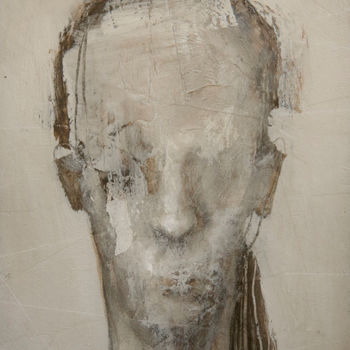 Painting titled "Portrait (étude)" by Jérôme Oudot "Trëz", Original Artwork, Acrylic