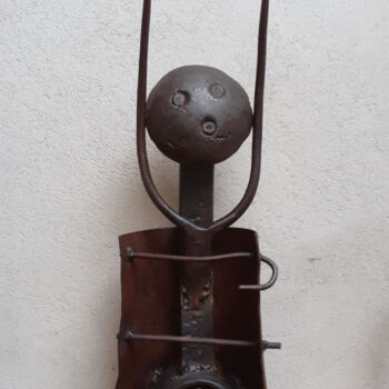 Sculpture titled "Un bon petit diable" by Jérôme Danikowski, Original Artwork, Metals