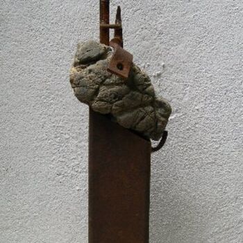 Sculptuur getiteld "Nurse" door Jérôme Danikowski, Origineel Kunstwerk, Metalen