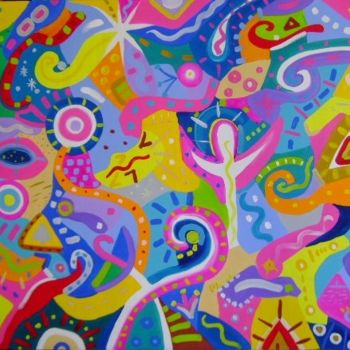 Painting titled "Universo espiritual" by Jfmachados, Original Artwork, Oil