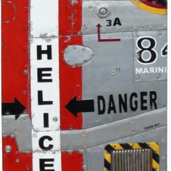 Γλυπτική με τίτλο "HELICE DANGER" από Jerome Chauvin (JICE), Αυθεντικά έργα τέχνης, Ακρυλικό
