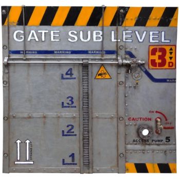 Γλυπτική με τίτλο "GATE SUB LEVEL3" από Jerome Chauvin (JICE), Αυθεντικά έργα τέχνης, Ακρυλικό