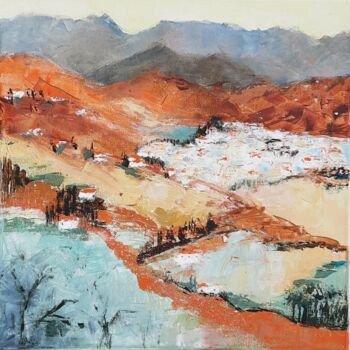 Pittura intitolato "Sierra Almijara, To…" da Jill Carrott, Opera d'arte originale, Acrilico