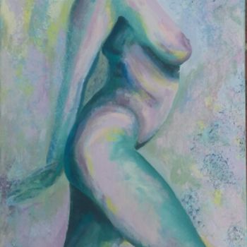 Painting titled "Aqua" by Jill Carrott, Original Artwork, Acrylic