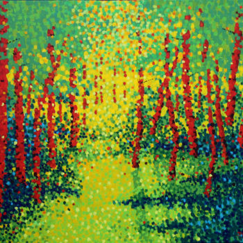 제목이 "Red trunks"인 미술작품 Jim Pescott로, 원작, 아크릴