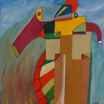 Pintura intitulada "Séries cub esp d 50…" por Jipé Fronton, Obras de arte originais, Acrílico