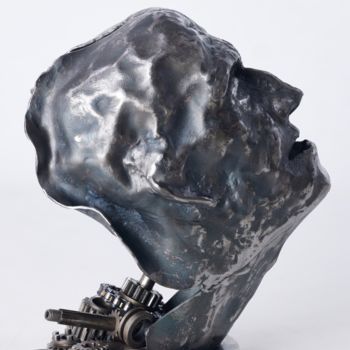 Sculpture titled "Bad Day" by Jiri Genov, Original Artwork, Metals