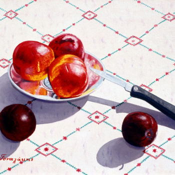 Painting titled "FRUITS" by Dimitrios Gonalakis, Original Artwork, Oil