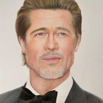 Dibujo titulada "Brad Pitt" por Jl. Margrà, Obra de arte original, Lápiz