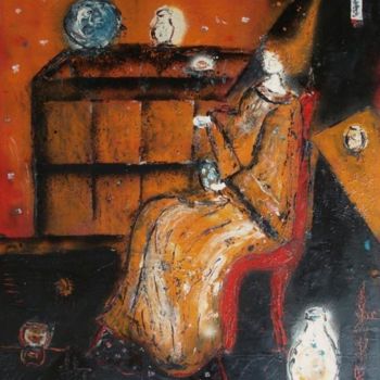 Painting titled "Le salon chinois" by Jean-Marc Zabouri, Original Artwork