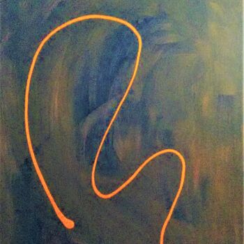 Painting titled "SLITHER...!" by Jmsbell, Original Artwork, Acrylic