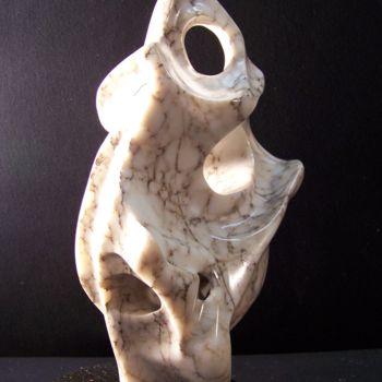 Sculpture titled "Essence---Alabaster…" by Jo Moore, Original Artwork, Stone