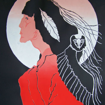 "Anasazi: Medicine W…" başlıklı Baskıresim Jo Moore tarafından, Orijinal sanat, Serigrafi