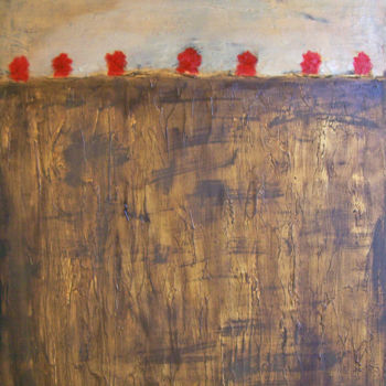 Peinture intitulée "More Past than Futu…" par Jo Moore, Œuvre d'art originale, Huile