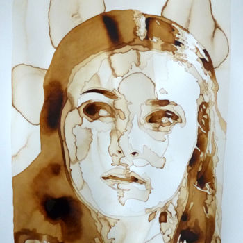 「Sansa Stark (GOT)」というタイトルの絵画 Joany Régibierによって, オリジナルのアートワーク, 水彩画