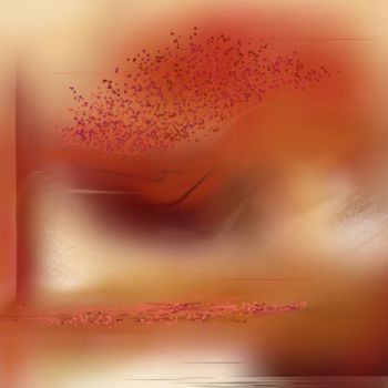 Digital Arts titled ""État d'Être"  48 x…" by Jocelyne Dupuis (Jo Dupuis), Original Artwork, Digital Painting Mounted on Alu…