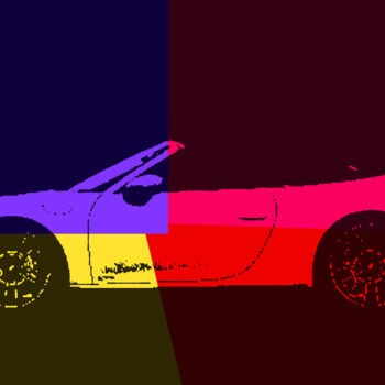 Fotografía titulada "Porsche XI" por Jochen Cerny, Obra de arte original, Fotografía digital