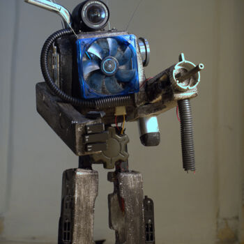 Escultura titulada "Robot 7" por Joeartcuba, Obra de arte original, Plástico
