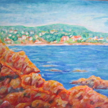 Malerei mit dem Titel "vue  sur  Saint  Ai…" von Joel Jeanniot, Original-Kunstwerk, Öl