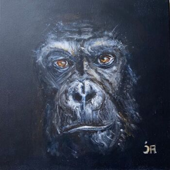 Painting titled "My name is… gorilla" by Joele Ardans, Original Artwork, Acrylic