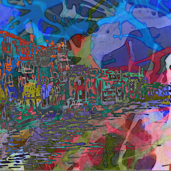 Digital Arts με τίτλο "Venedig" από Johann Sidlo, Αυθεντικά έργα τέχνης, Ψηφιακή ζωγραφική