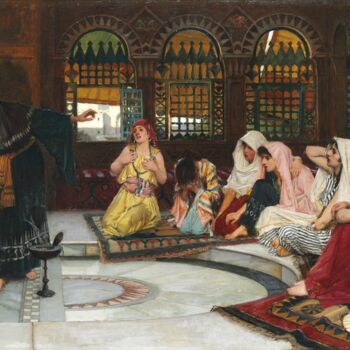 绘画 标题为“Consulter l'Oracle” 由John William Waterhouse, 原创艺术品, 油