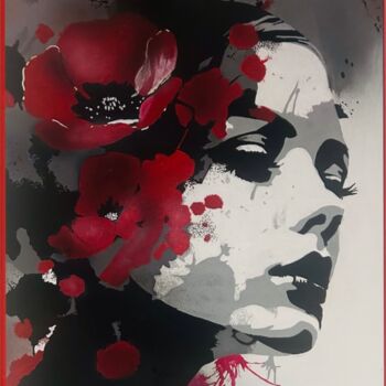 Painting titled "Flamenco" by Joks, Original Artwork, Spray paint
