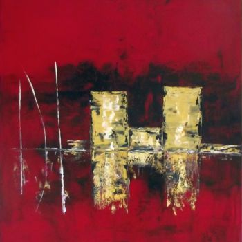 Painting titled "BASTION" by Jolawa, Original Artwork, Oil