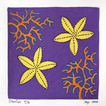 Pintura titulada "Starfish 4/12" por Jorge Gonzalez, Obra de arte original, Acrílico