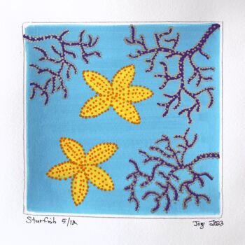 Pittura intitolato "Starfish 5/12" da Jorge Gonzalez, Opera d'arte originale, Acrilico