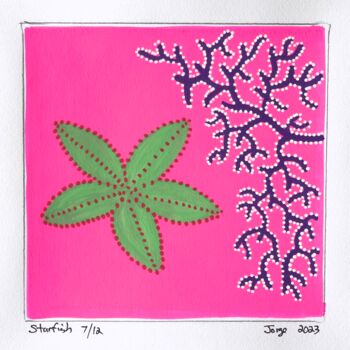 제목이 "Starfish 7/12"인 미술작품 Jorge Gonzalez로, 원작, 아크릴
