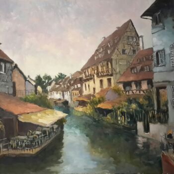 Malerei mit dem Titel "Colmar , Francia" von Jorge Pizzanelli, Original-Kunstwerk, Öl