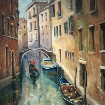 제목이 "Venecia"인 미술작품 Jorge Pizzanelli로, 원작, 기름