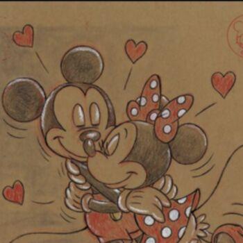 Tekening getiteld "Mickey & Minnie Mou…" door José Maria Millet Lopez (Millet), Origineel Kunstwerk, Inkt